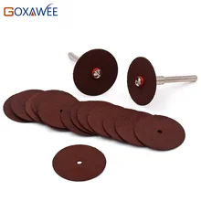 GOXAWEE пилы для Dremel инструменты аксессуары 36 шт./лот каучук режущий диск с 2 шт. шпиндели для Dremel роторные инструменты GOXAWEE пилы для Dremel инструменты аксессуары 36 шт./лот каучук режущий диск с 2 шт. шпиндели для Dremel роторные инструменты