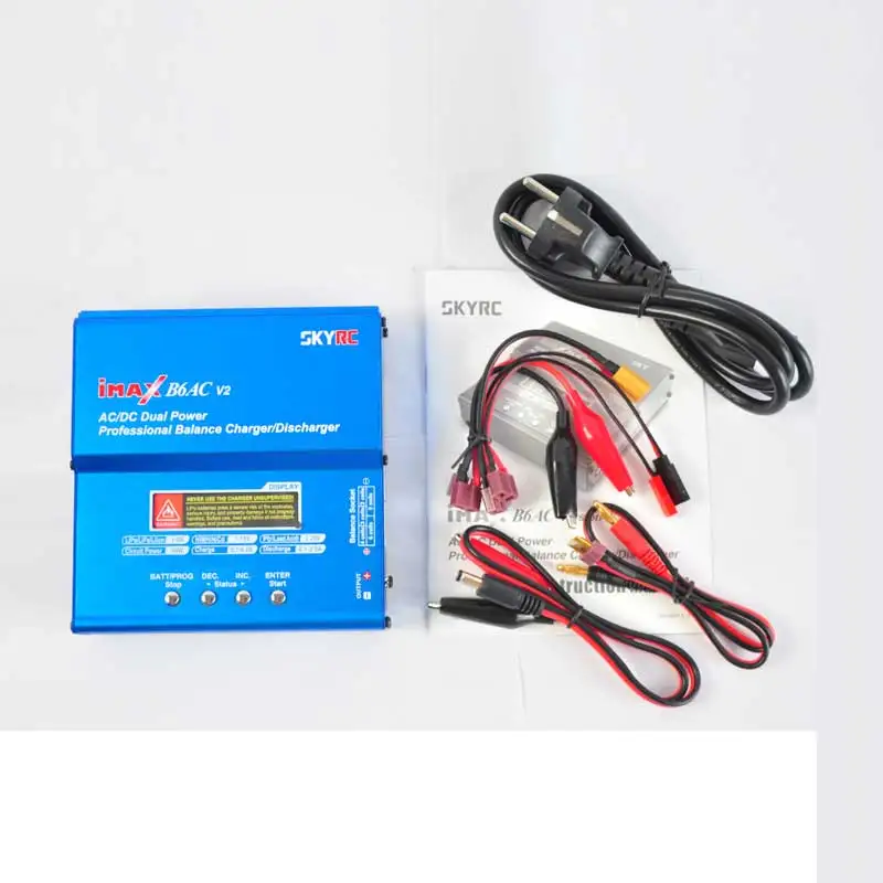 

Original SKYRC iMAX B6AC V2 AC/DC RCDual Power Battery Balance Charger Discharger for LiPo/LiFe/LiIon/NiMH/NiCd Battery+Adapter