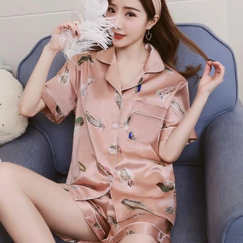 

Women Sleepwear Nightgown Satin Rayon Silk Pajamas Nightwear Soft Loose Nightdress Cute Summer Plus Size Pyjamas Lingerie