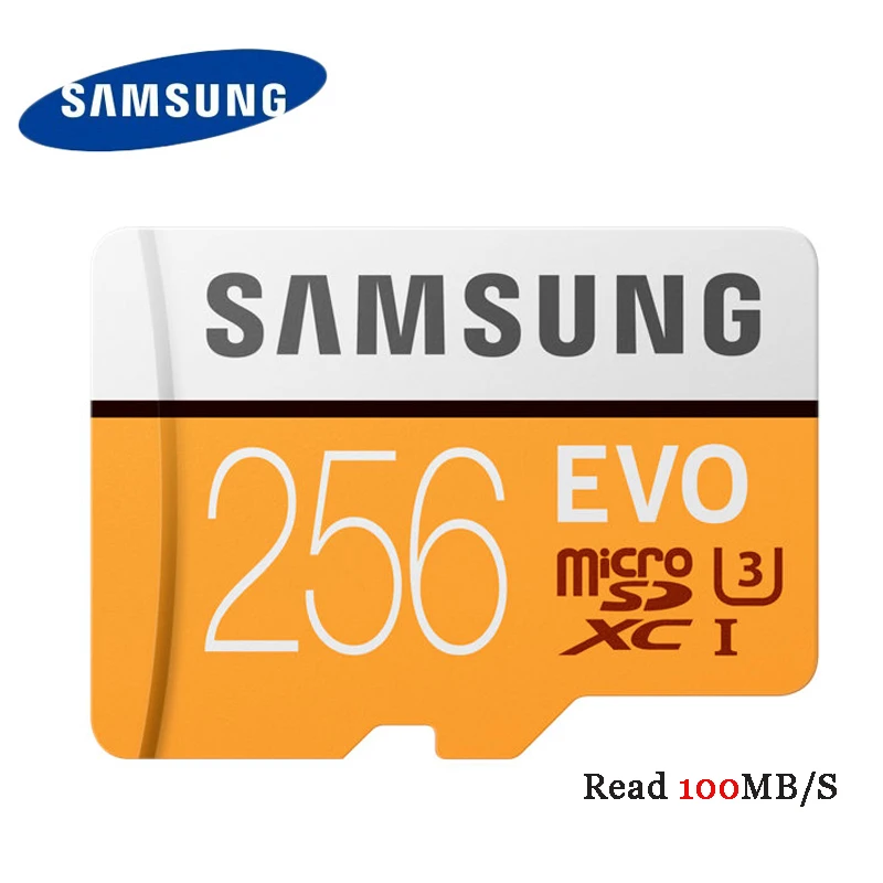 SAMSUNG EVO Micro SD карта 256 ГБ/128 ГБ/64 Гб U3 microSDXC 32 U1 MicroSDHC класс 10 TF памяти C10 флеш карты для