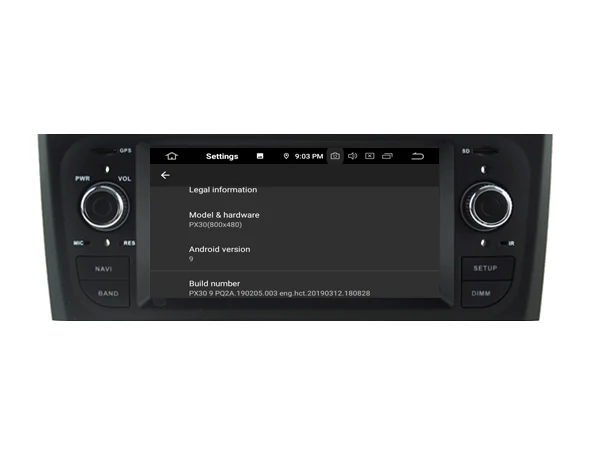 Clearance Navirider autoradio gps navigation android 9.0 car radio Player for FIAT PUNTO DECKLESS AUX Bluetooth stereo auto accessories 5