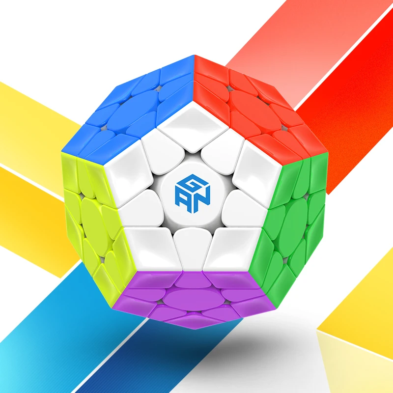 Новейшая модель Ган 3x3 мега M Magic Cube Stickerless Магнитный Megaminxeds Скорость Мега 2