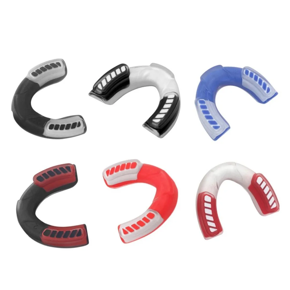 Professional Soft EVA Mouth Guard Adult Karate Muay Safety Mouth Protective Teeth Guard Sport Football Basketball Thai Boxing