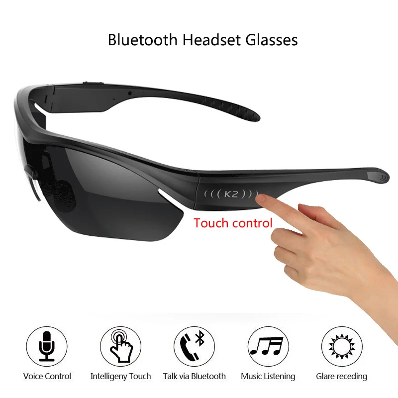 Smart Glasses Touch Control Polarized Sunglasses Bluetooth 4.0 Stereo