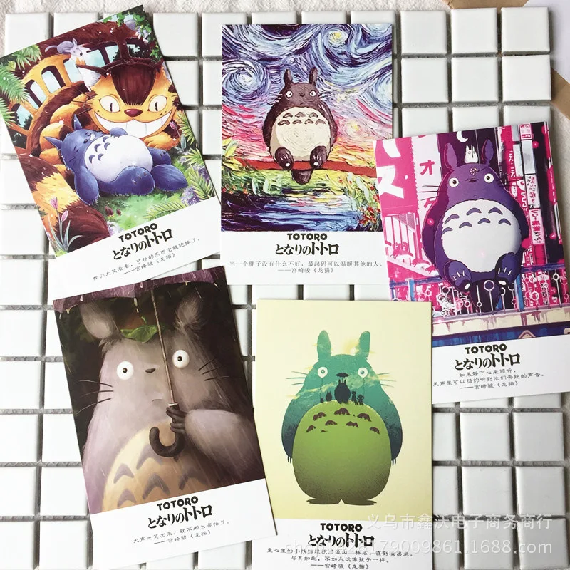 36 листов/Набор Kawaii Totoro открытка/поздравительная открытка/подарки на Рождество и год