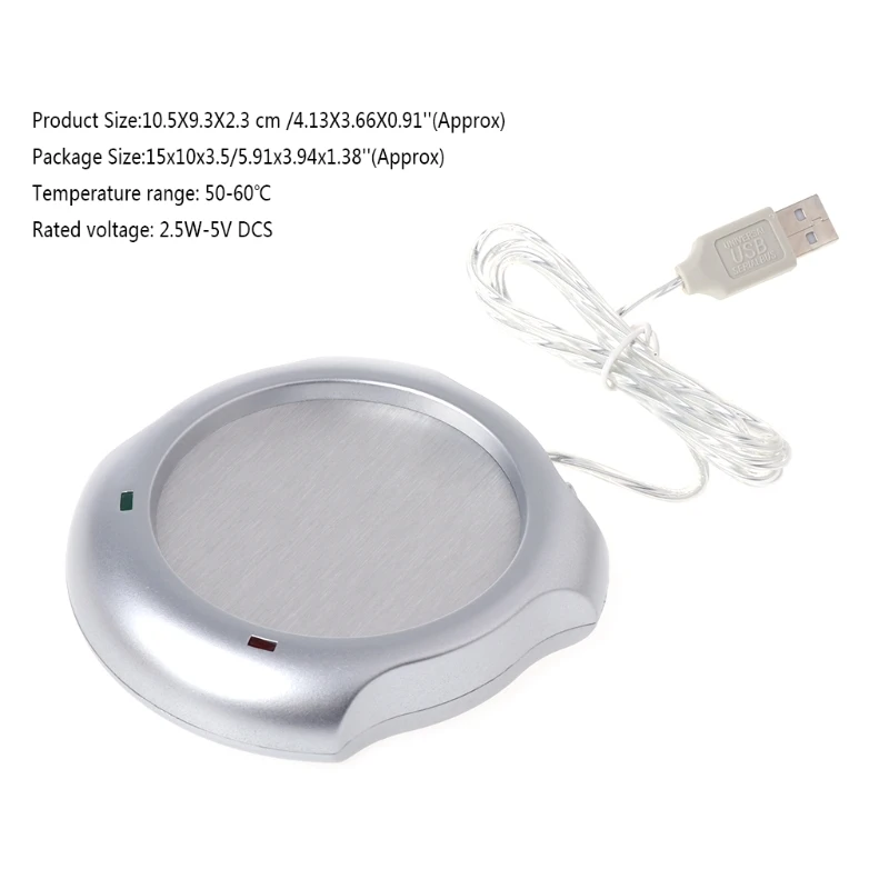 Мини USB Электрический питательный стаканчик Теплее Пластина Pad для офиса и