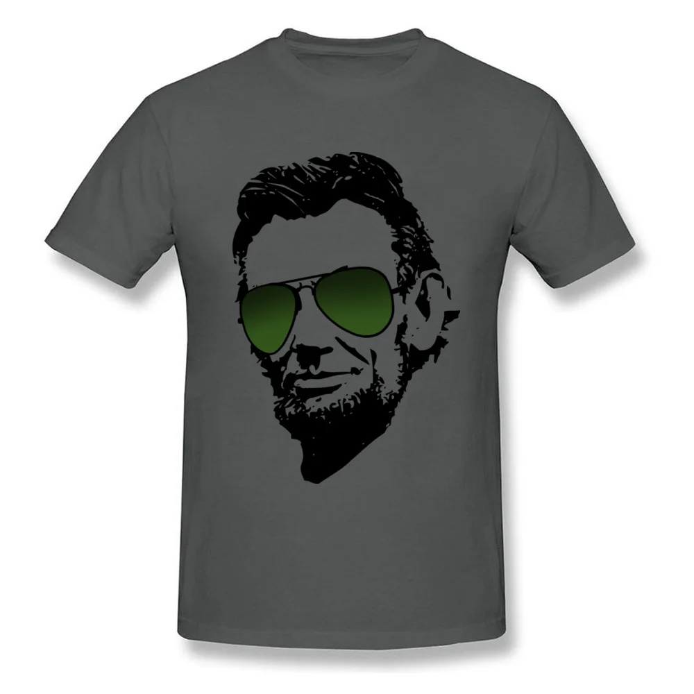 Normal Cool Abe Lincoln in aviators Men T-Shirt Fashionable Lovers Day Short Sleeve Crew Neck Cotton Tops & Tees Tee Shirt Cool Abe Lincoln in aviators carbon