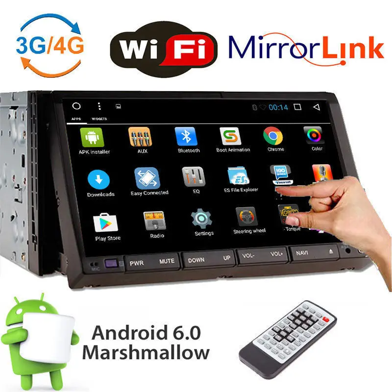 

7" Touch Screen Android 6.0 Universal Car Stereo DVD Player Radio 3G WIFi 2 DIN