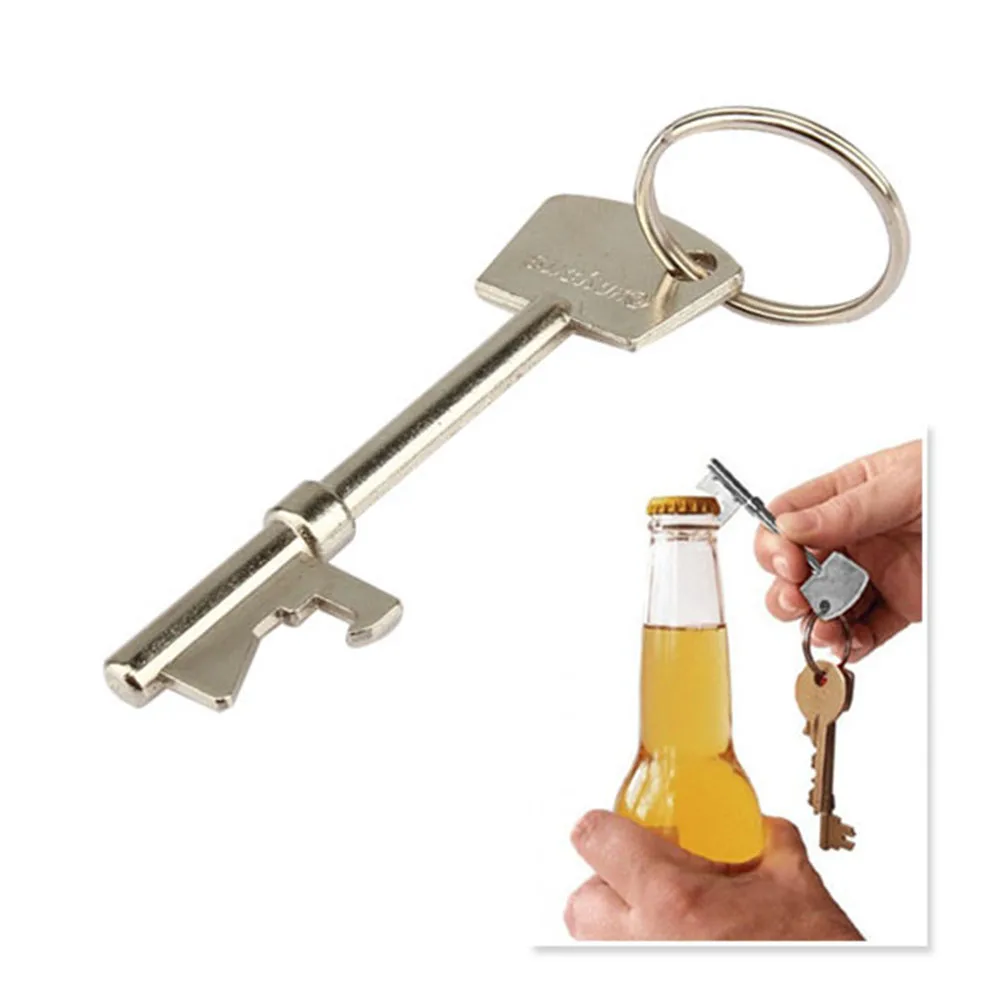 

Superior Hand Tools Creative Key Ring Design Bottle Opener Metal Practical Crowbars Bar Tool Best Gift Kitchen Accessories AA