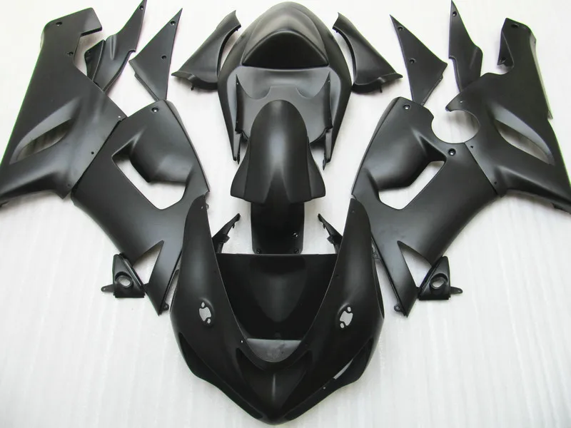 

The Fairings zx6r 05 06 Fairing kit For Kawasaki NINJA ZX 6R 2005 2006 (matte black ) +7gifts p45