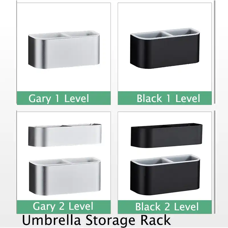Cabinet. songshu 3Pcs Wall Mounted Umbrella Holder Plastic Portable Umbrella Organizer Storage Rack for home,Wall Door