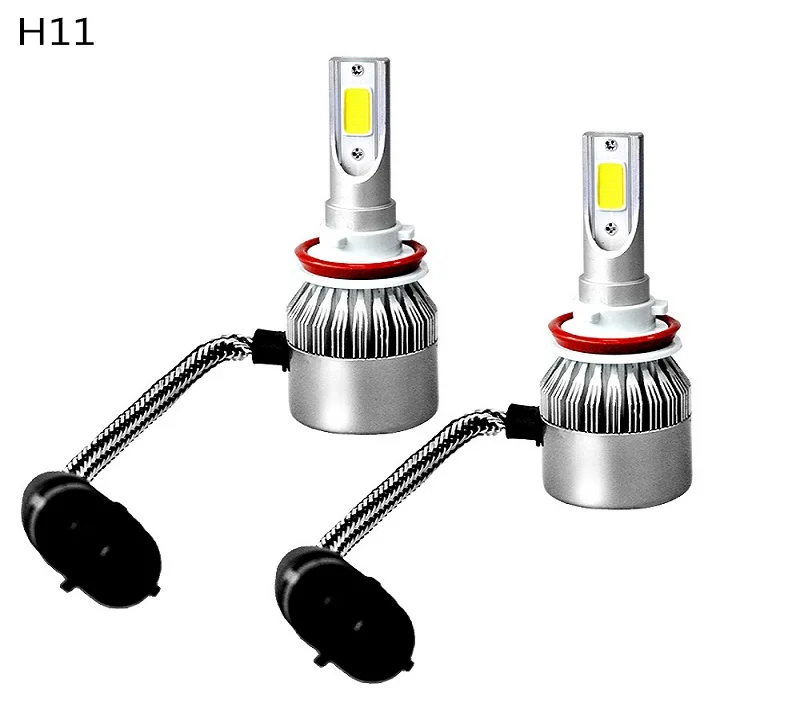 C6 turbo 6000K COB H8 H11 36 Вт 3800lm светодиодный водонепроницаемый противотуманный фонарь энергосберегающая лампа дальнего света