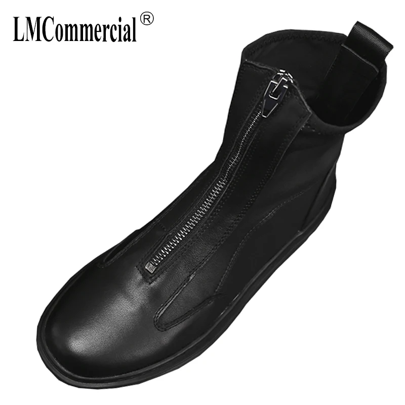 

Martin boots winter British retro men's shoes all-match cowhide Genuine Leather Chelsea boots breathable sneaker men casual