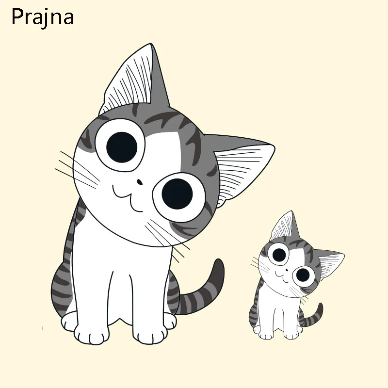 

Prajna Cat Patch Iron On Transfers For T Shirt Applique Hot Heat Vinyl Thermal Transfer Sticker Clothes Fabric Decoration Badge