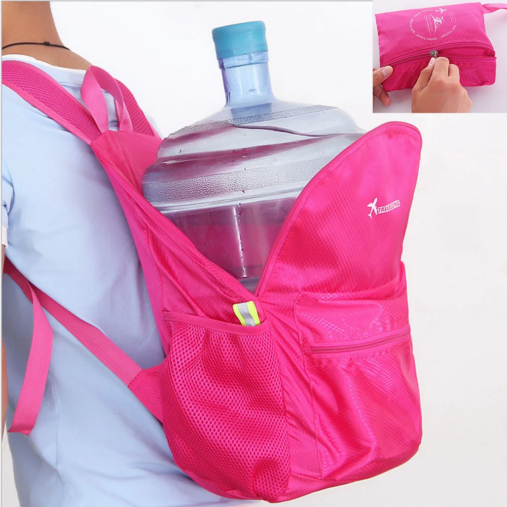 

Ultralight Foldable Backpack Multifunctional Outdoor Thickening Travel Backpack Nylon Waterproof And Moistureproof Folding Bag