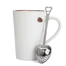 1 шт. ложки из нержавеющей стали в форме сердца ложка-ситечко для чая фильтр круче Ручка душ мороженое Чай Кофе сетчатые инструменты