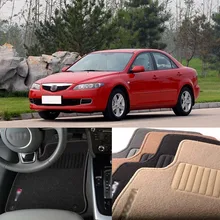Savanini 5pcs Premium Auto Fabric Nylon Anti-slip Floor Mats Carpet For Mazda 6
