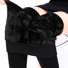 NORMOV-S-3XL de talla grande polainas de invierno cálidas para mujer, pantalones de terciopelo cálidos, mallas de cintura alta, Leggings gruesos, pantalones de invierno