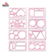 Полигон печенья Пластик печенье плесень помадка Cookie Mold DIY украшения торта инструменты выпечки Торт Декор резки умирает плесень