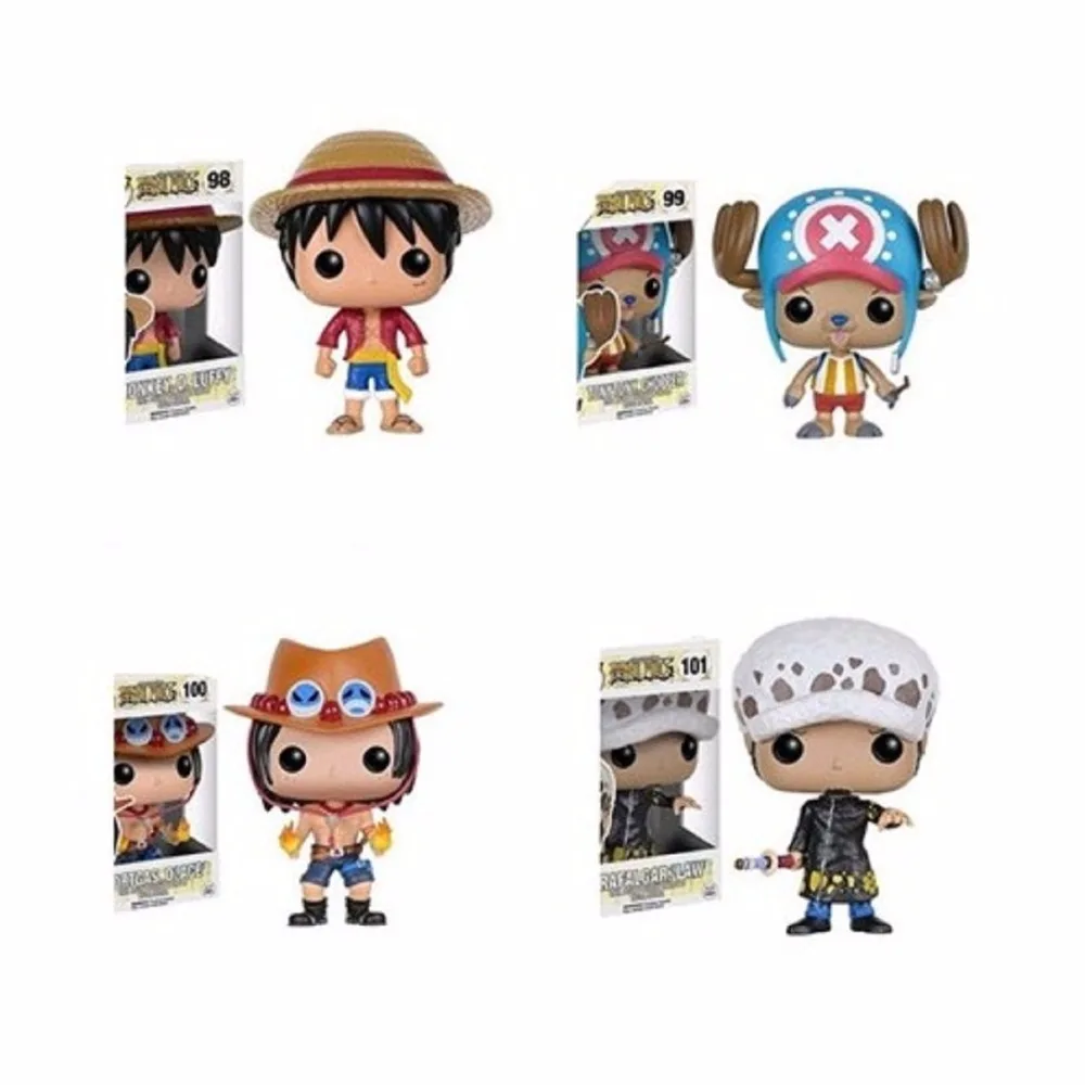 Аниме one piece luffy trafalgar.law ace chopper ПВХ фигурка Коллекционная модель игрушки Q версия