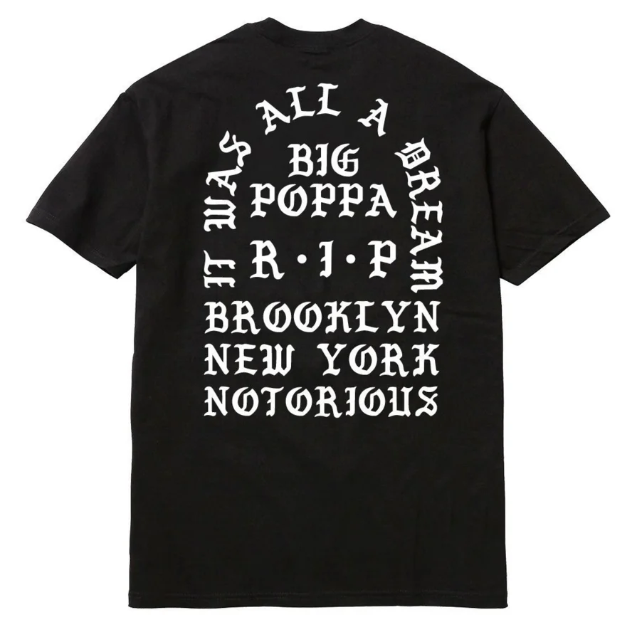 Футболка I FEEL LIKE BIGGIE пресловутый большой святой Пабло Тур Канье Уэст Хип хоп рэп