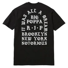Футболка I FEEL LIKE BIGGIE пресловутый большой святой Пабло Тур Канье