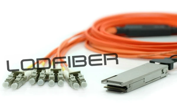 10 м(33ft) EX-QSFP-8LC-AOC10M Совместимость 40 г QSFP+ 4 LC дуплекс Breakout Active оптического кабеля
