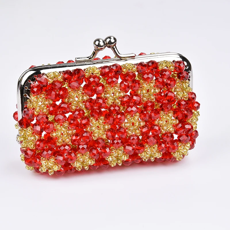 

Handmade Beaded Crystal Bag Gift Ladies Fashion Wallet