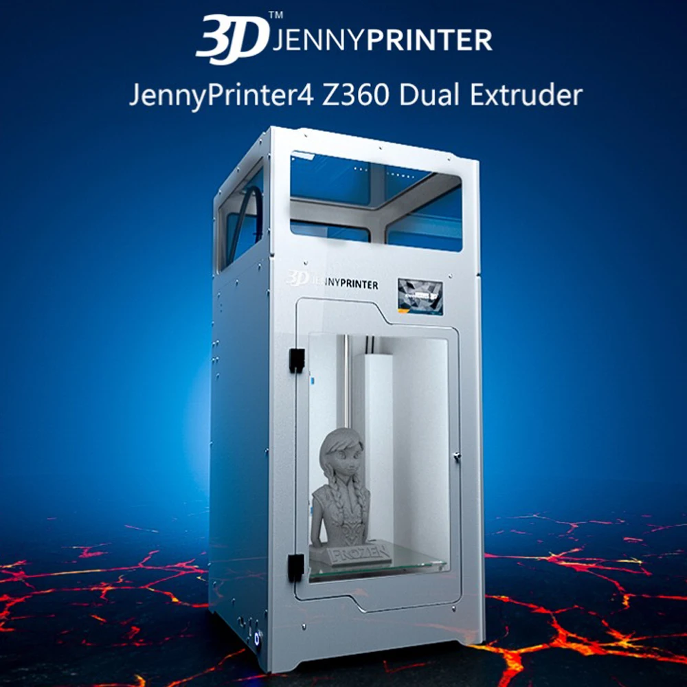 buy JennyPrinter4 Z360 Dual Extruder with Touch Screen and Auto Level 3D Printer DIY KIT For Ultimaker 2 UM2+ Extended 3d printing