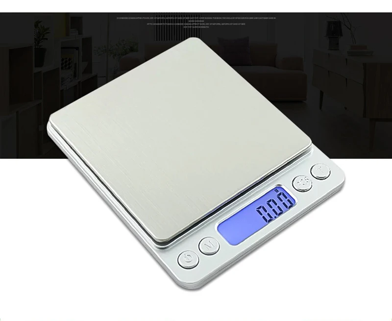 Digital Kitchen Scale Mini Pocket Stainless Steel High Precision Jewelry Electronic Balance Weight Gold Grams