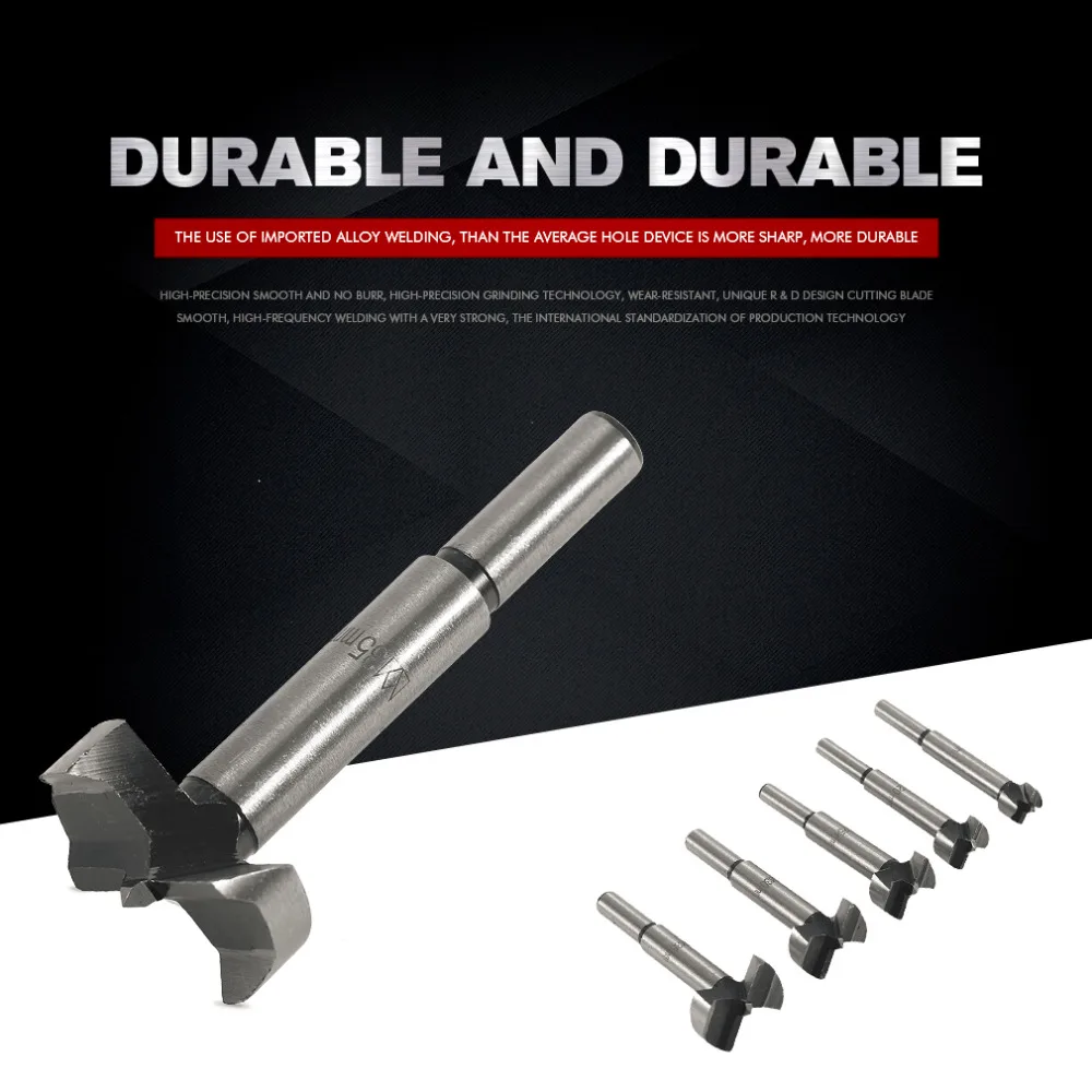 

5pcs/Set Hand Tools New Hard Alloy Drill Bit Woodworking Hole Saw Wooden Wood Cutter For Carpenter Drilling Hole