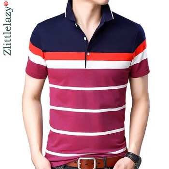 

2019 brand casual summer striped short sleeve polo shirt men poloshirt jersey quality mens polos tee shirts dress fashions 32507