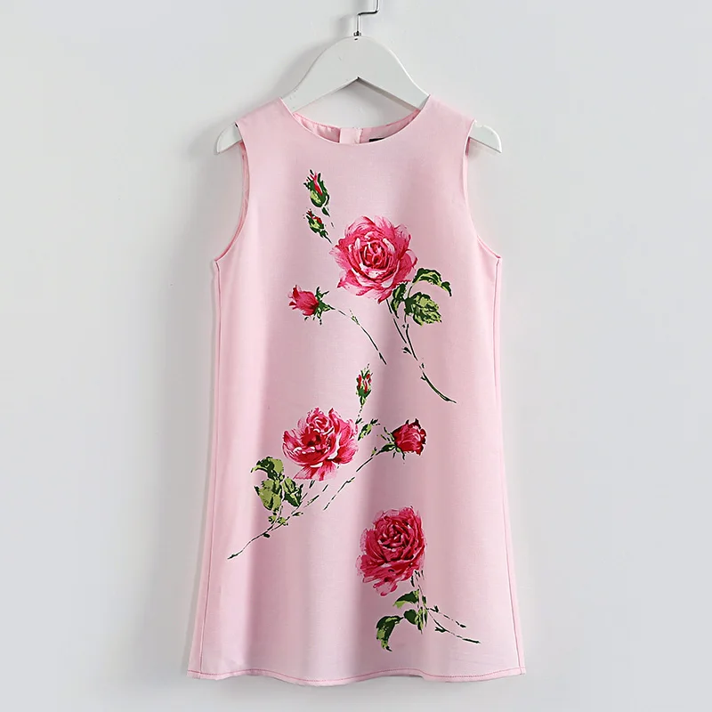 girls pink jumper dress