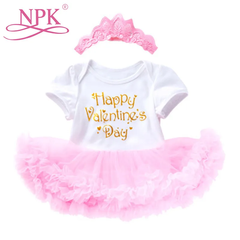 NPK белый и розовый 50 58 см Reborn Silicone Baby Doll Одежда Bebe модное платье + повязка для волос