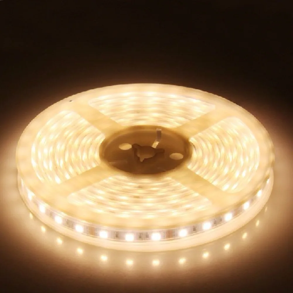Светодиодная лента 5050 силиконовая трубка Водонепроницаемая ip67 dc 12V 300led 5m RGB белый