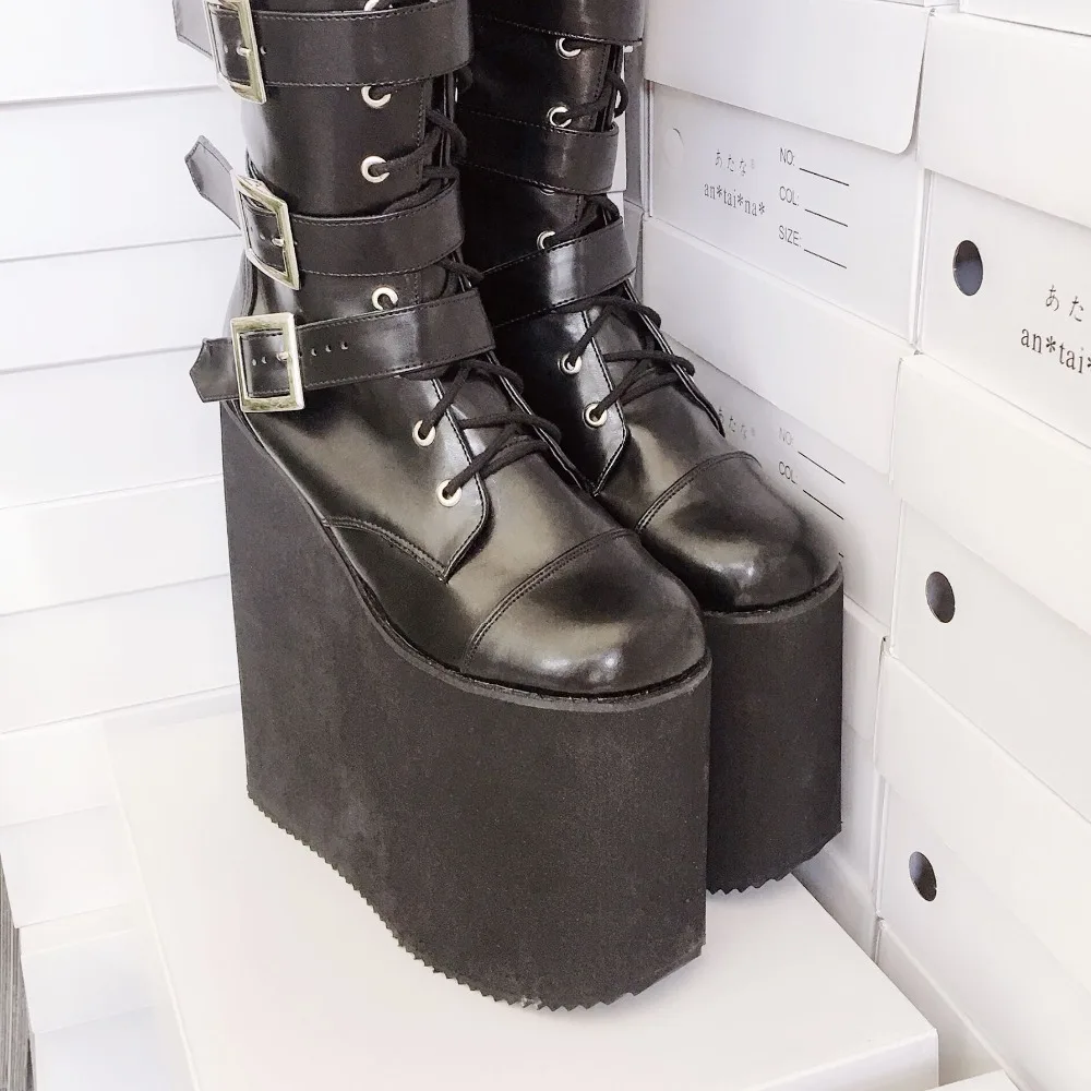 20cm-High-Platform-Japanese-Style-Black-Over-the-Knee-Lolita-Thigh-Boots-Lace-Up-Princess-Uniform-Winter-Boots- 9