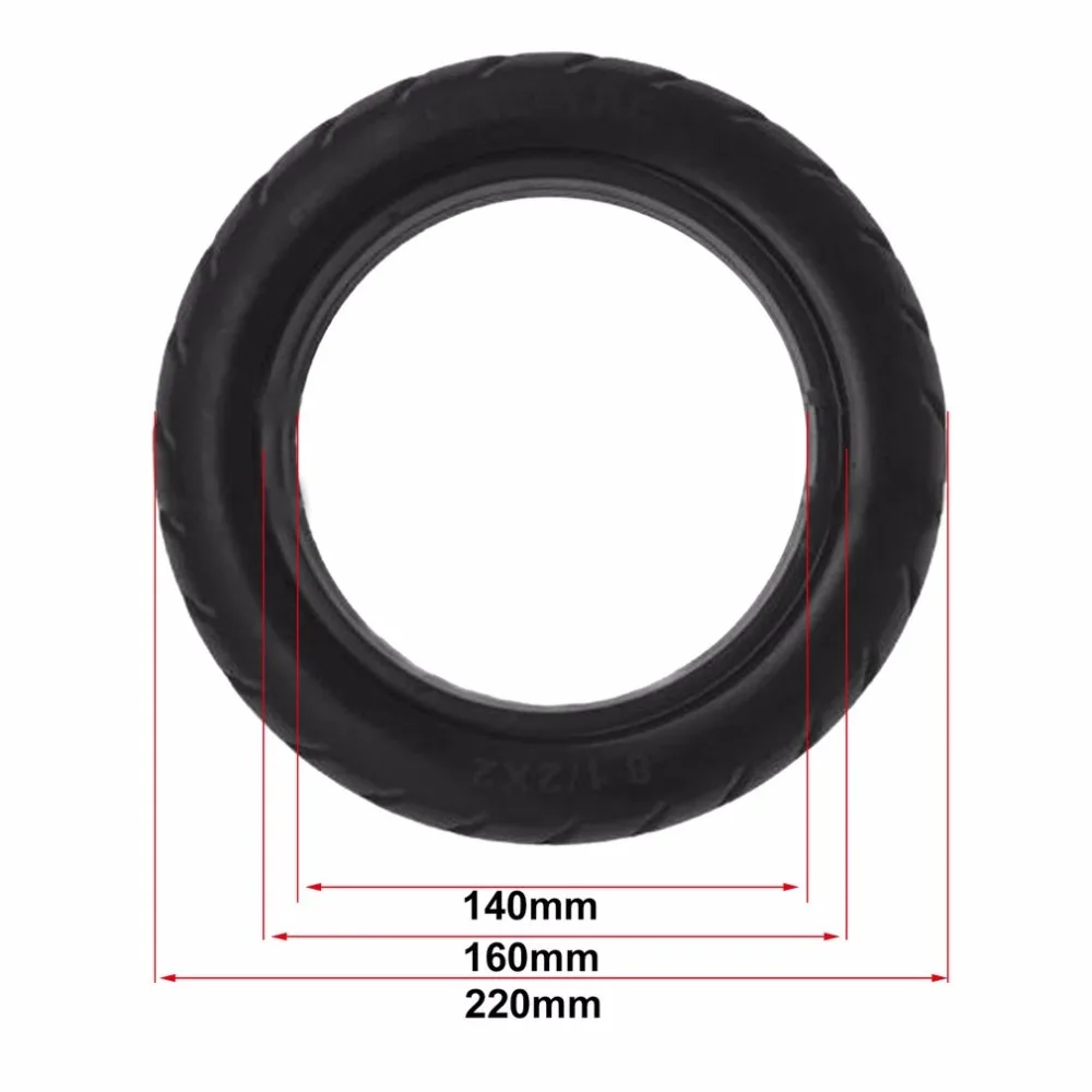 الصلبة فراغ الإطارات 8 1/2X2 Micropores مناسبة ل Xiaomi Mijia M365 الكهربائية لوح التزلج سكوتر غير هوائي فراغ عجلة
