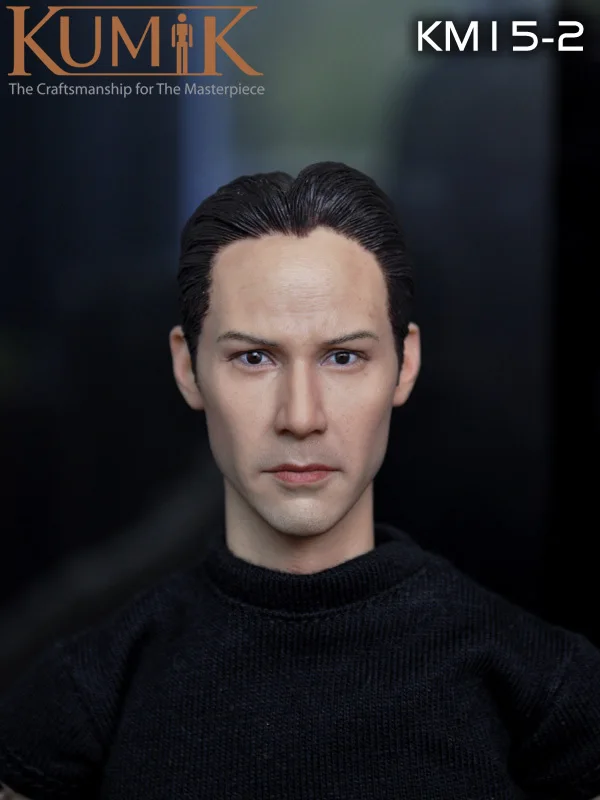 1/6 масштаб фигурка кукла форма головы для 1" фигурка куклы аксессуары Keanu Ривз Матрица Нео вырезанная Мужская голова