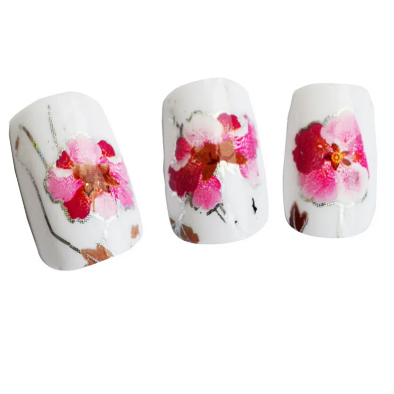 

1pcs Hot Fashion Designs100cmx4cm Nail Art Transfer Foils Transfer Films Nail Sticker Noon Flower NEW Styles Tools JISTZXK05