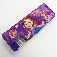 Продажа Disney Микки студент мультфильм Замороженные канцелярские окно многофункциональный калькулятор Треугольники правитель пенал коробка для подарок для ребенка