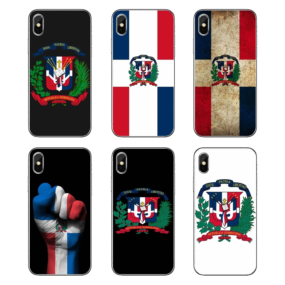 

For Huawei Honor 8 8C 8X 9 10 7A 7C Mate 10 20 Lite Pro P Smart Plus Soft Transparent Cases Covers dominican republic flag
