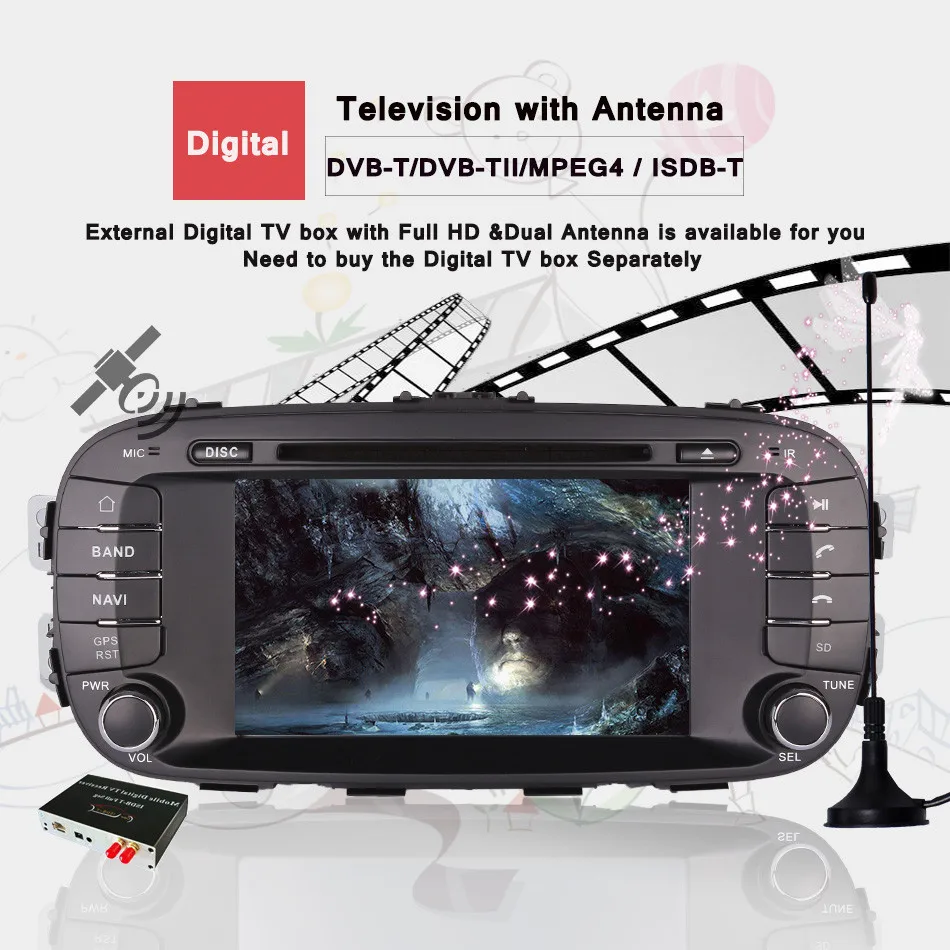 2 Din Android 9,0 4G ram 8 ядерный процессор, Android 6,0 4GB ram автомобильный DVD gps Navi плеер для Kia Soul с Радио DVD