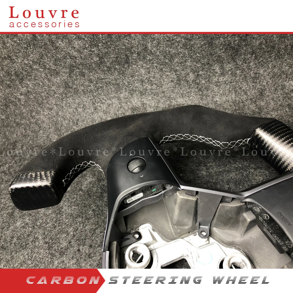 For Tesla 3 Carbon Fiber Steering Wheel universal Replacement original steering wheel