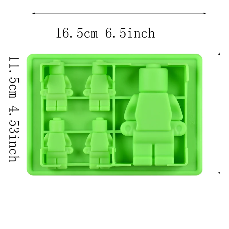 SJ Сделай Сам силикон форма для шоколада 3D помадка для украшения торта конфеты клейкий кубик льда лоток инструменты для детей продукты для выпечки - Цвет: Robot