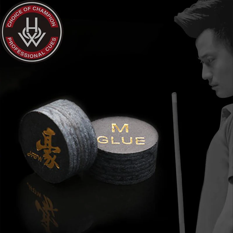 

HOW Pool Cue Tip HOW Nine Ball 14mm Tip Black 8 Professional Tip Billiard Stick Tip Billiard 8 Layers of Pig Skin Professional