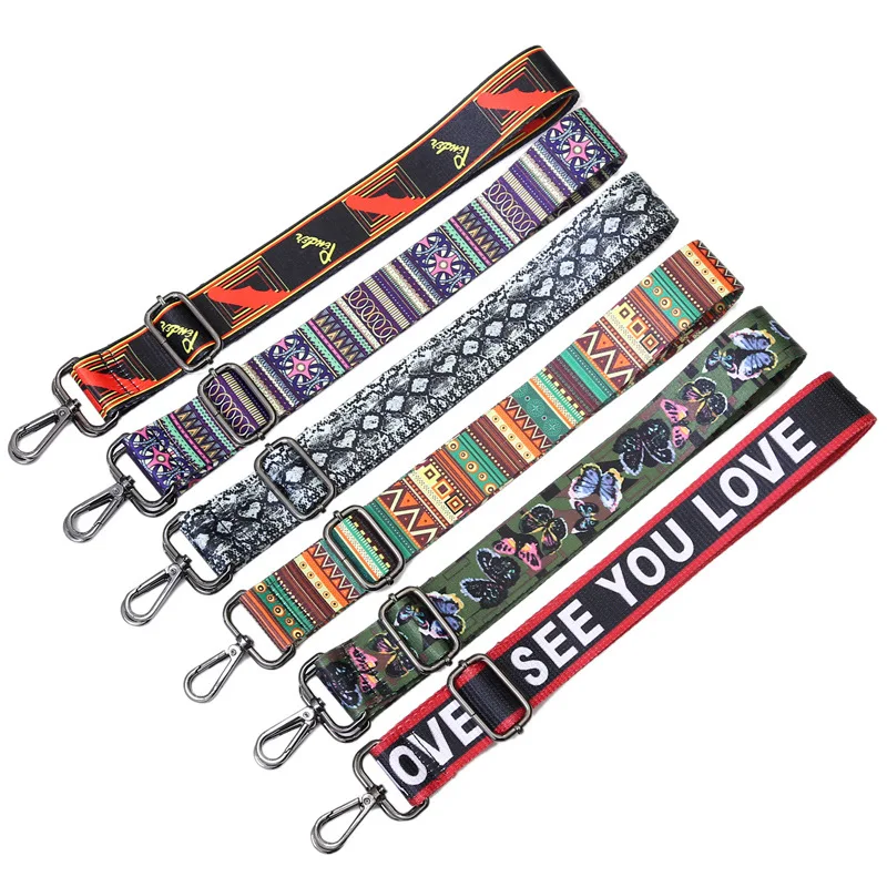 Rainbow Bag Strap for Women Shoulder Handbag Messenger Belt for a Bag Accessories Handle Crossbody Womens Bags Wide Strap PartS