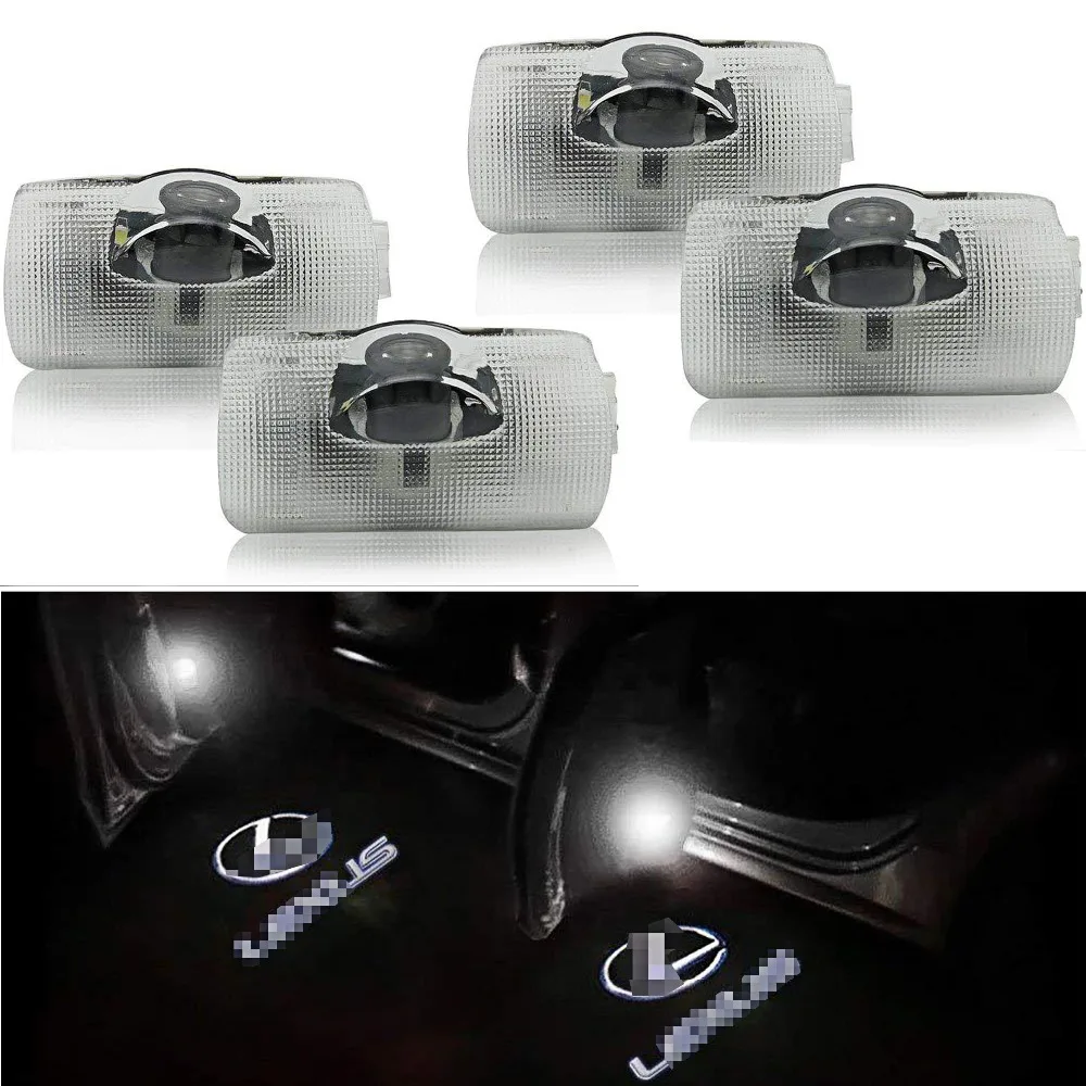 4Pcs Car Door LED Light Projector Ghost Shadow Lights Welcome Lamp for Le-xus RX/ES/GX/LS/LX/IS Series | Автомобили и мотоциклы