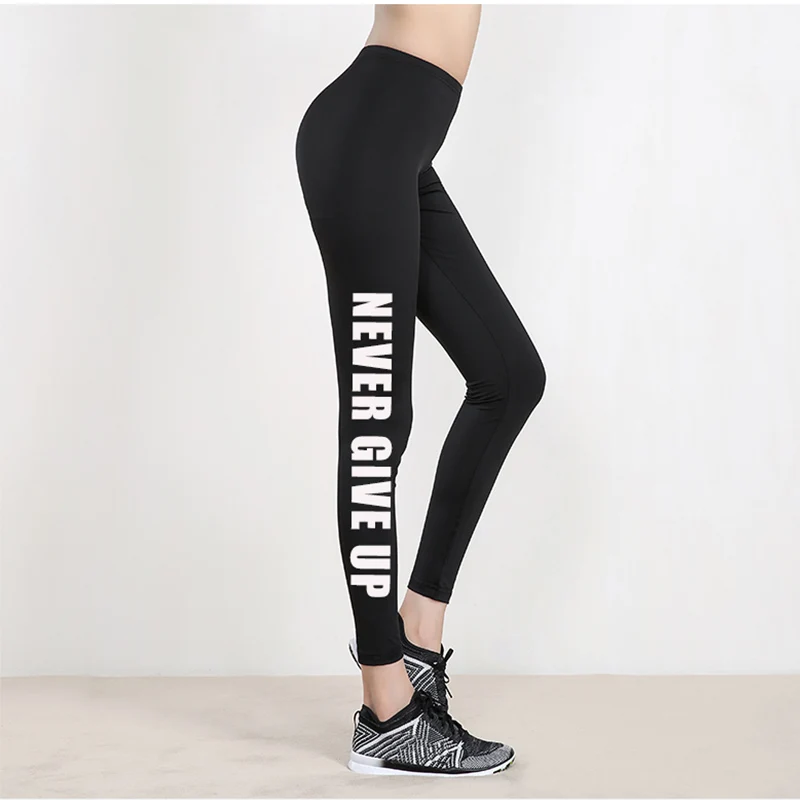 Experto Destrucción Frontera 2019 Leggings para mujer NUNCA RECIBIR la impresión Legging Spring Fitness  legging Legins Jogging Activewear Femme Mujer Pantalones Plus