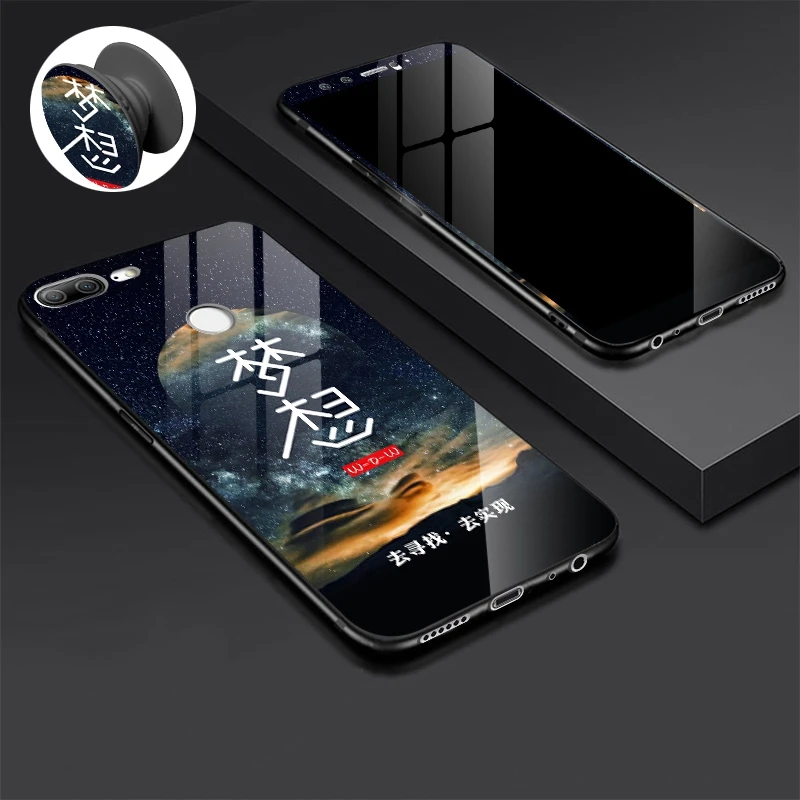 Чехол из закаленного стекла для Huawei Honor 10, чехол с рисунком из мультфильма, закаленное стекло, Защитная крышка для Huawei Honor 9 Lite Mate 10 Lite, чехол