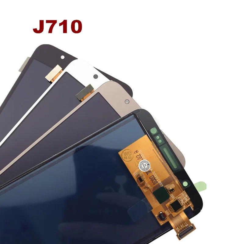 Протестированный рабочий J710 ЖК для Samsung Galaxy J7 2016 J710F J710FN дисплей кодирующий